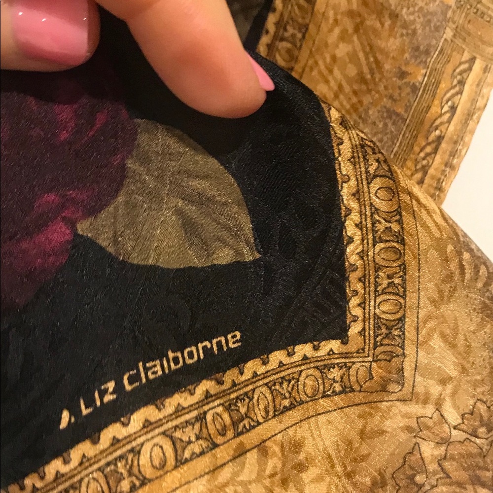 100% scarf oversized square floral